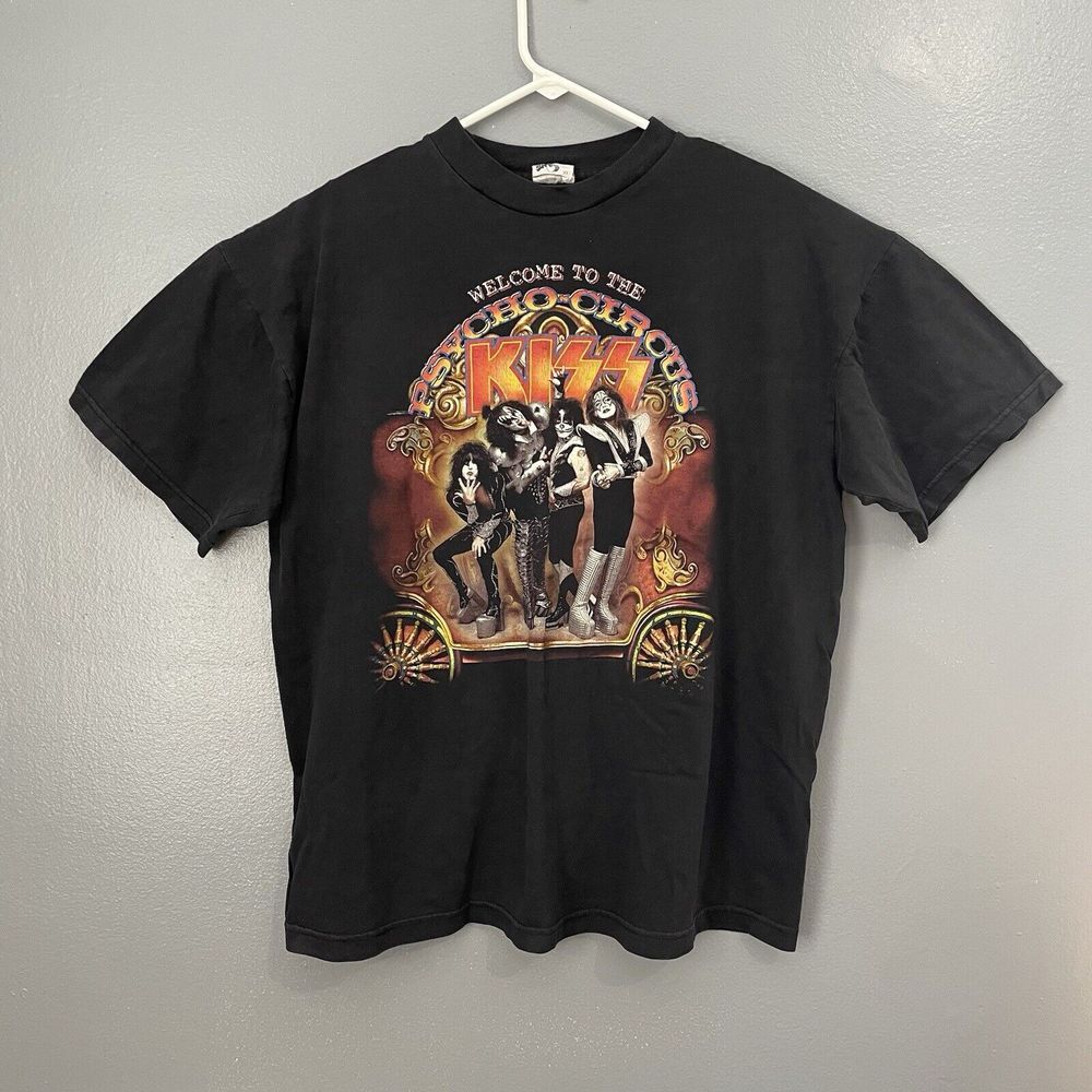 Vintage 1998 Kiss Psycho Circus Tour‎ T-Shirt Mens XL XLarge Made in USA Cronies